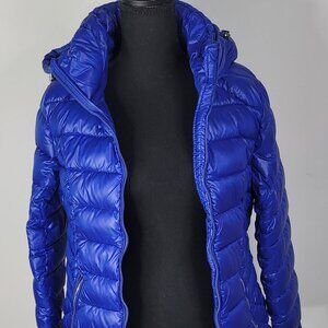 Guess Women's Indigo Quilted Midweight Puffer Jacket | Stylish & Warm Outerwear